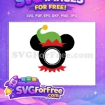 Free Elf Hat Free Christmas Design Mickey Free SVG - Instant Download