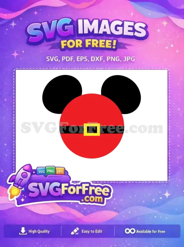 Free Black Ears Free Santa Belt Christmas Free SVG Free Black Ears Free Santa Belt Christmas Free SVG