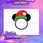 Free Red Elf Hat Free Mickey Christmas Holidays Free SVG - Instant Download
