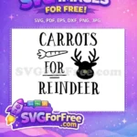 Free Carrots Design Free Reindeer Face Christmas Free SVG - Instant Download