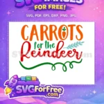 Free Carrots Orange Free Reindeer Holiday Christmas Free SVG - Instant Download