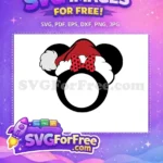 Free Polka Dot Bow Free Santa Hat Holidays Free SVG - Instant Download