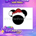Free Santa Hat Free Silhouette Christmas Character Free SVG - Instant Download