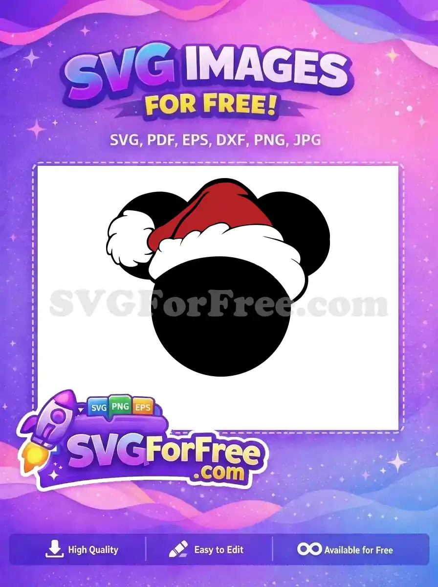 Free Santa Hat Free Silhouette Christmas Character Free SVG