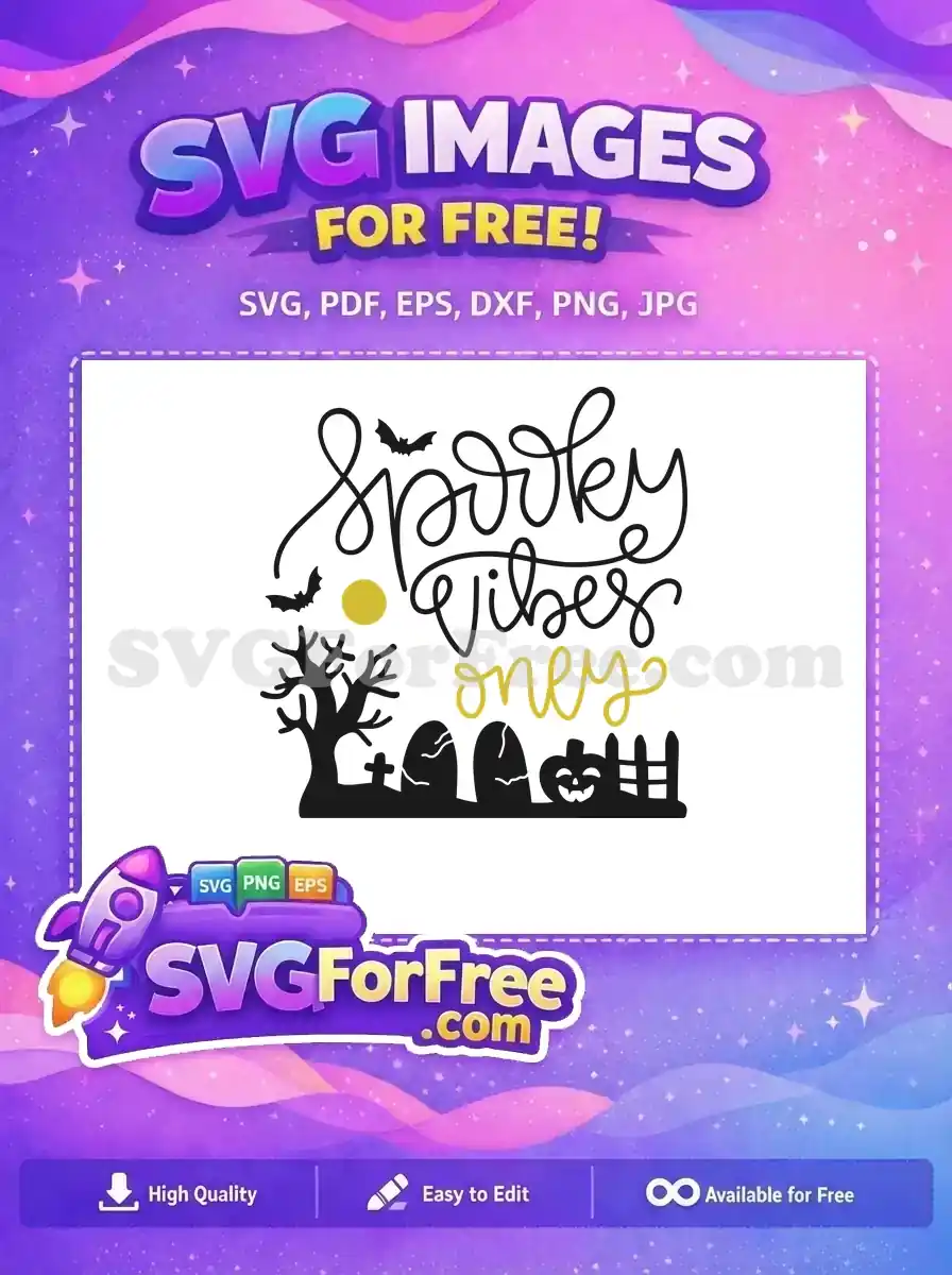 Free Spooky Vibes Free Bats and Tree Halloween Free SVG