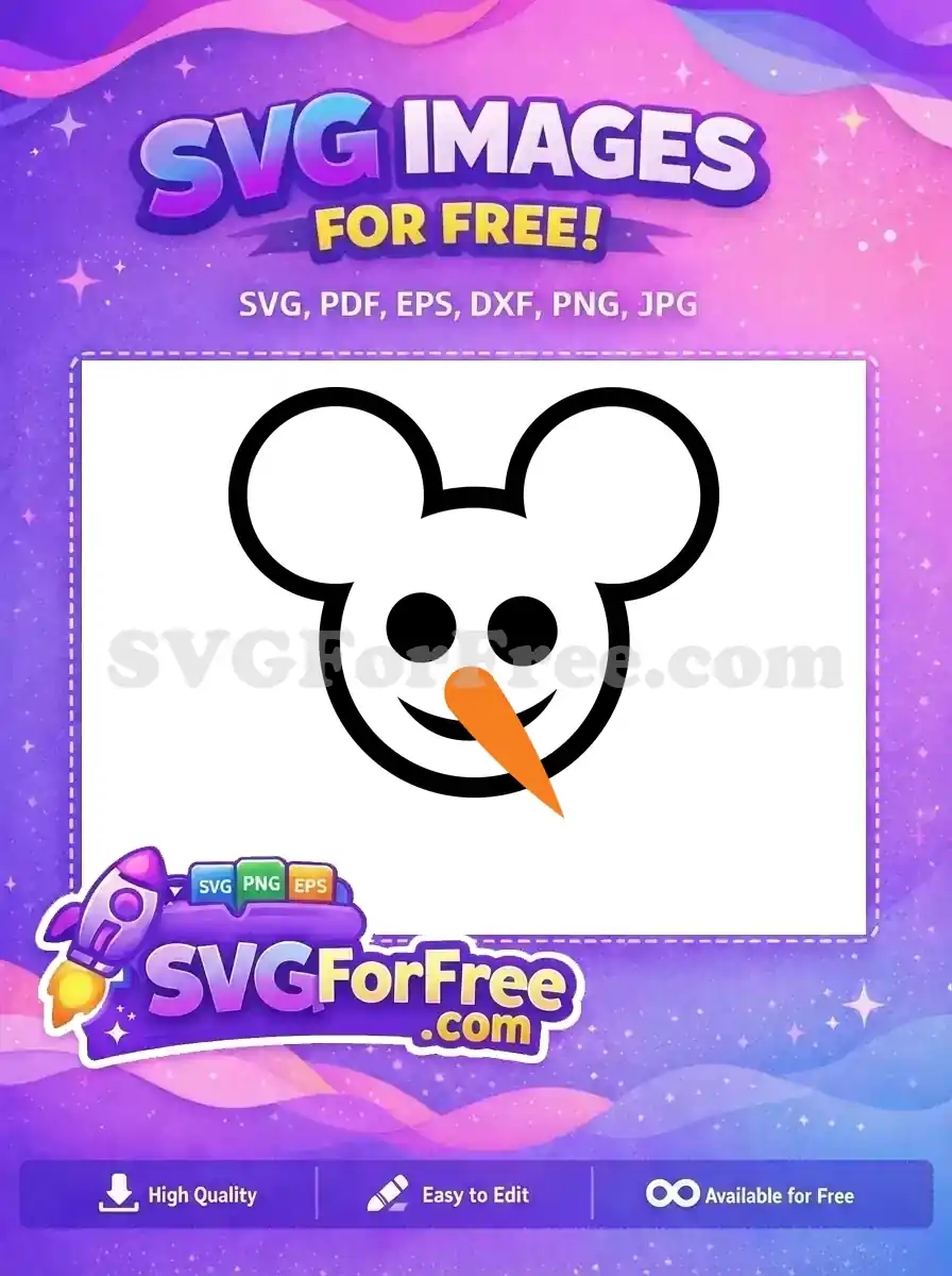 Free Mouse Ears Free Carrot Nose Christmas Free SVG