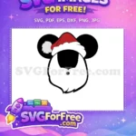 Free Santa Hat Free Mouse Head Christmas Free SVG - Instant Download