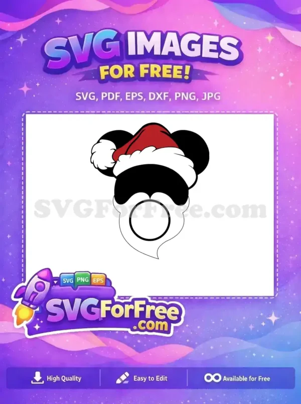 Free Santa Hat Free Mickey Mouse Christmas Free SVG 2