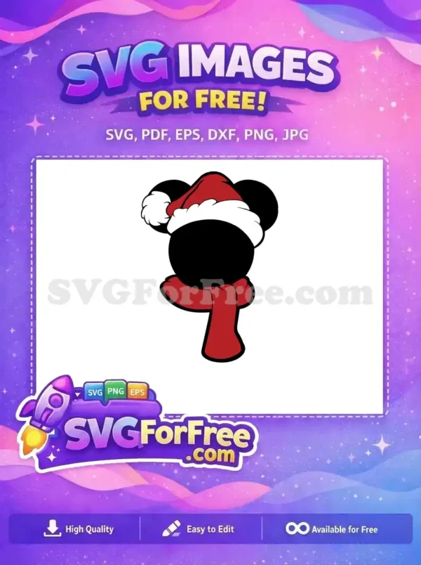 Free Santa Hat Free Red Scarf Christmas Holidays Free SVG