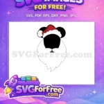 Free Red Hat Free White Beard Christmas Free SVG - Instant Download