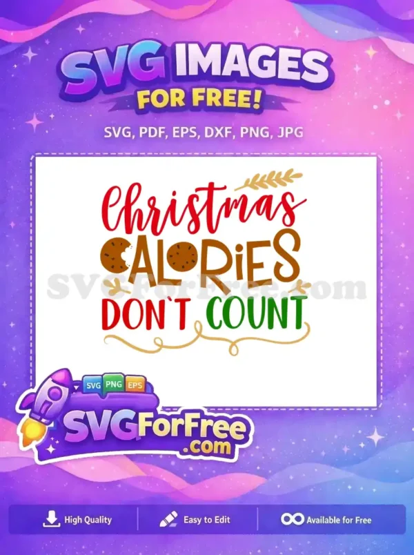 Free Christmas Calories Cookie Free Holiday Season Free SVG 2