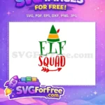 Free Green Elf Hat Free Red Squad Holidays Christmas Free SVG - Instant Download