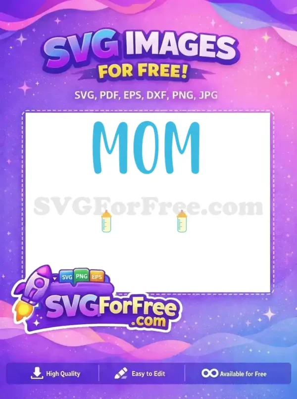 Free Turquoise Mom Free Upside Down Baby Free SVG