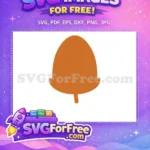 Free Simple Brown Acorn Free Forest Fall Free SVG - Instant Download