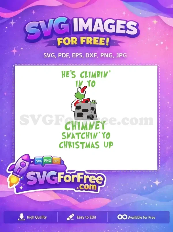 Free Grinch Chimney Design Free Snatching Christmas Free SVG Free Grinch Chimney Design Free Snatching Christmas Free SVG