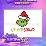 Free Grinch Squad Angry Free Red Hat Christmas Free SVG - Instant Download