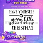 Free Holiday Cheer Free Christmas Saying Card Free SVG - Instant Download