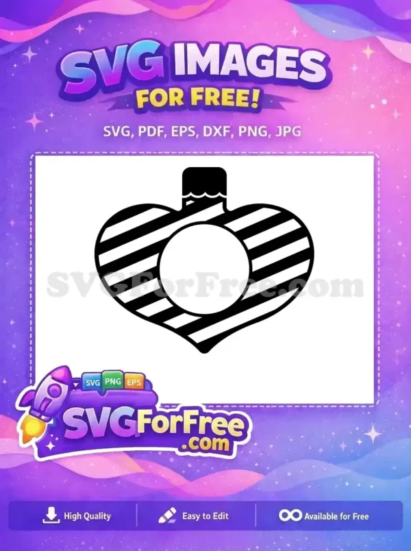 Free Striped Ornament Free Christmas Easter Card Free SVG