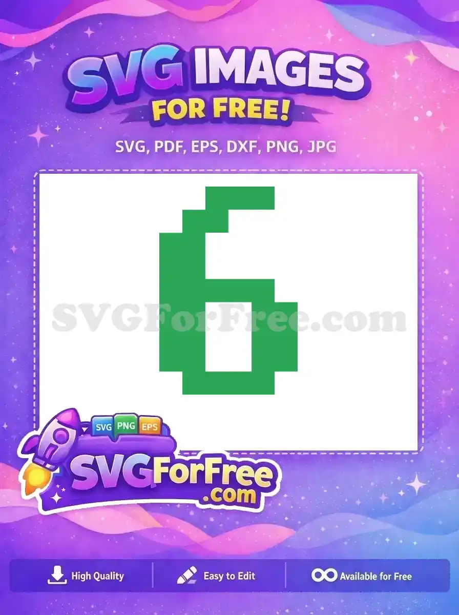 Free Number Six Free Green Holidays Christmas Free SVG