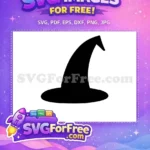 Free Pointed Black Hat Free Halloween Costume Simple Free SVG - Instant Download