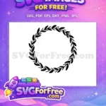 Free Leafy Border Free Christmas Easter Holidays Decor Free SVG - Instant Download