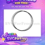 Free Black Line Border Free Easter Christmas Holiday Free SVG - Instant Download
