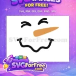 Free Smiling Eyes Free Carrot Nose Christmas Free SVG 3 - Instant Download