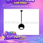 Free Black Silhouette Lamp Free Home Decoration Elements Free SVG - Instant Download