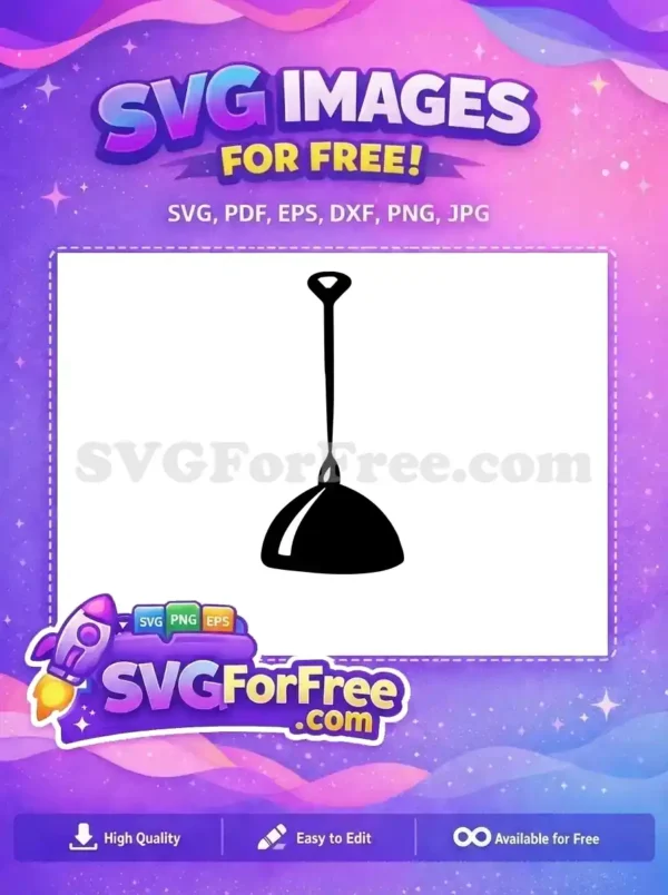 Free Black Serving Dome Free Cloche Food Presentation Free SVG