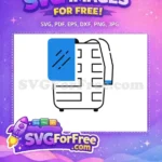 Free Blue Panel Free Storage Home Decoration Elements Free SVG - Instant Download