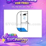 Free Blue Shower Free Water Home Decoration Free SVG - Instant Download
