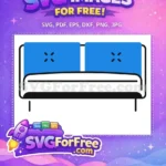 Free Blue Pillows Free Modern Bed Home Free SVG - Instant Download
