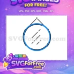 Free Blue Border Free Reflection Home Decoration Free SVG - Instant Download