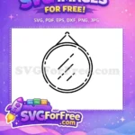 Free Round Wall Mirror Free Reflection Home Free SVG - Instant Download