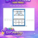 Free Blue Hangers Free Clothing Home Decoration Free SVG - Instant Download