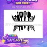 Free Kitchen Utensils Free Home Kitchen Free SVG - Instant Download