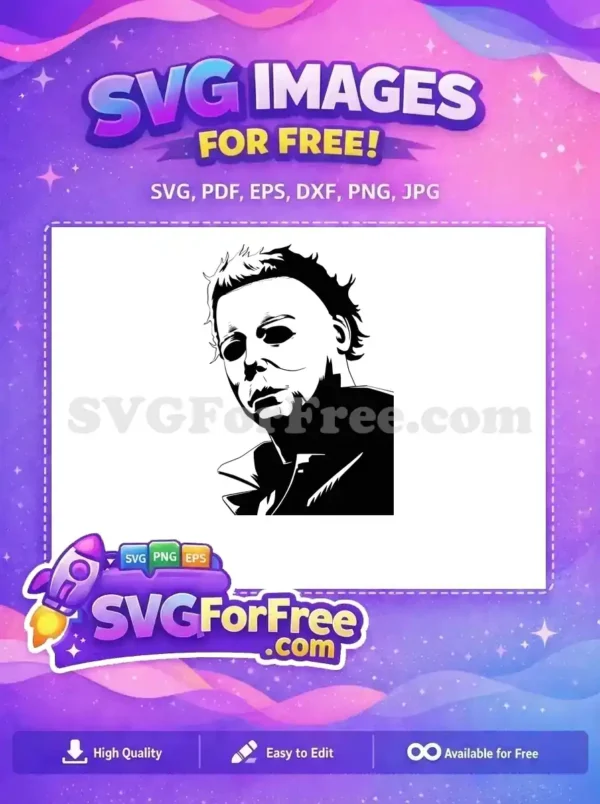 Free Michael Myers Mask Free Halloween Horror Movie Free SVG Free Michael Myers Mask Free Halloween Horror Movie Free SVG