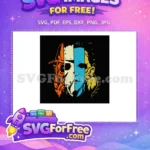 Free Orange Nightmare Free Hockey Mask Horror Movie Free SVG - Instant Download