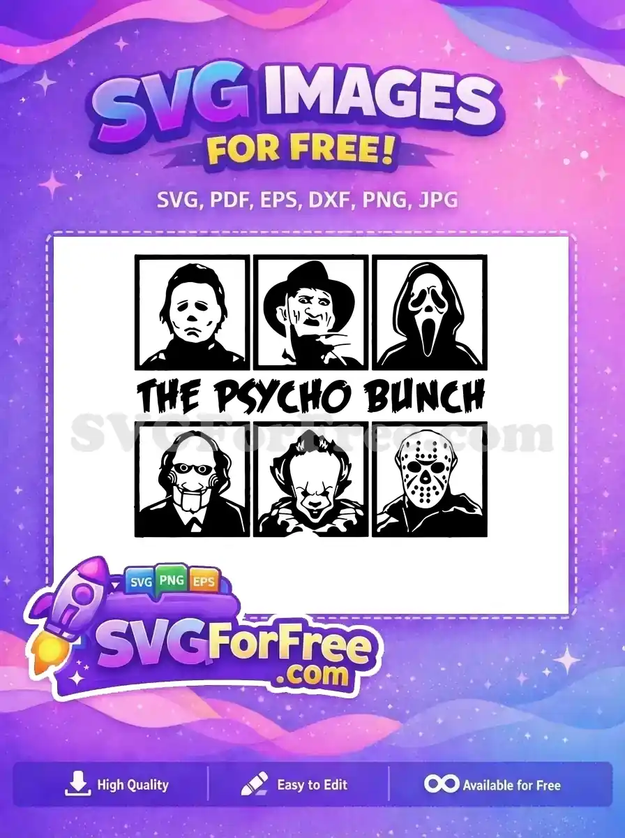 Free Masked Killers Free Horror Icons Movie Free SVG