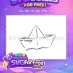 Free SS Georgie Boat Free Paper Boat It Free SVG 1 - Instant Download