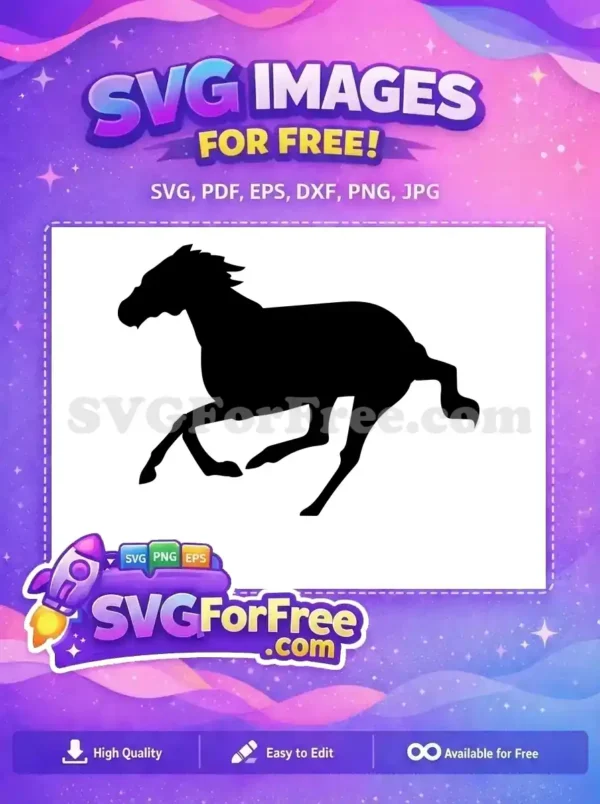 Free Galloping Mare Free Wild Horse Spirit Free SVG
