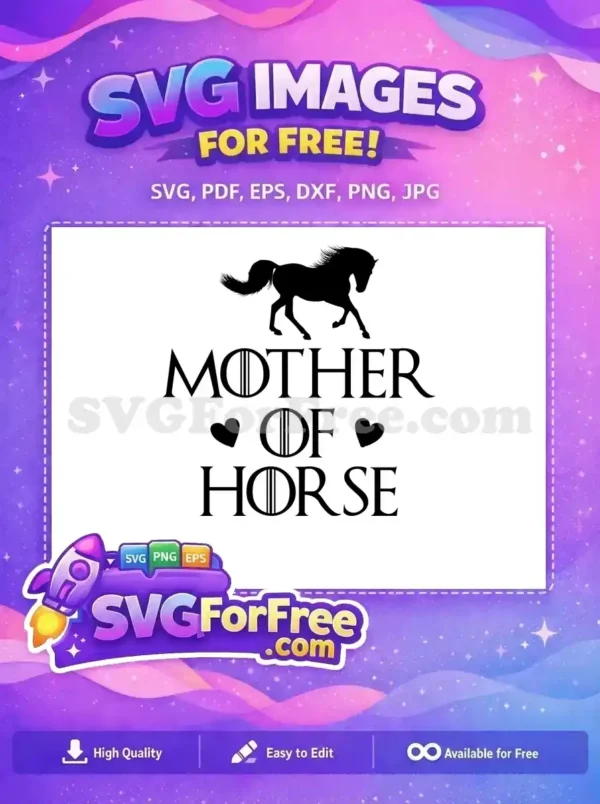 Free Running Horse Silhouette Free Mother Horse Game Free SVG