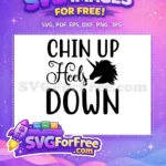 Free Chin Up Heels Down Free Unicorn Horse Free SVG - Instant Download