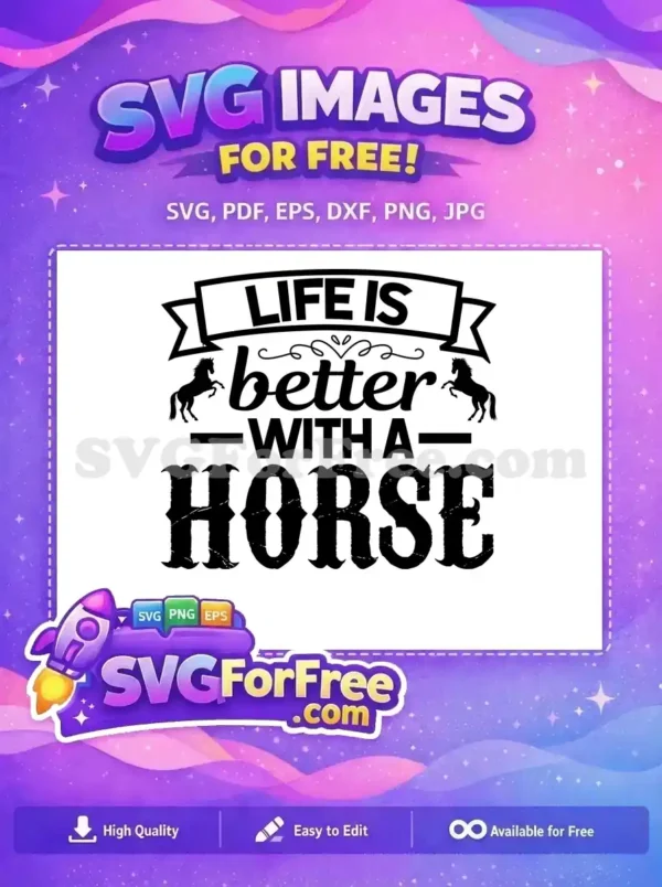 Free Silhouette Horses Free Life Quotes Horses Free SVG