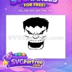 Free Angry Eyes Free Open Mouth Hulk Free SVG 1 - Instant Download