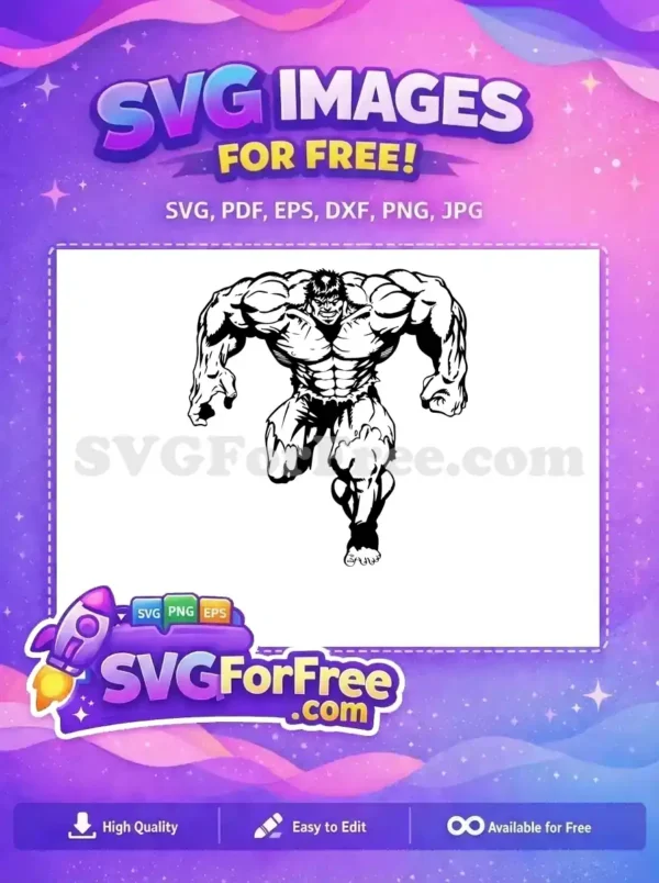Free Angry Face Free Muscular Body Avengers Free SVG
