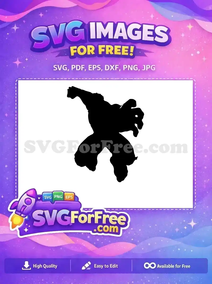Free Angry Smash Free Silhouette Hulk Movie Free SVG