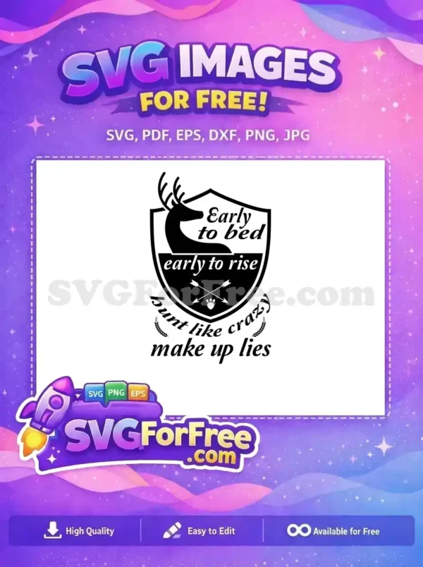 Free Hunting Silhouette Free Deer Hunter Quote Free SVG