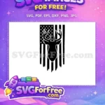 Free Distressed Flag Free Deer Silhouette Hunting Free SVG - Instant Download