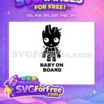 Free Baby Groot Eyes Free Baby On Board Guardians Free SVG - Instant Download